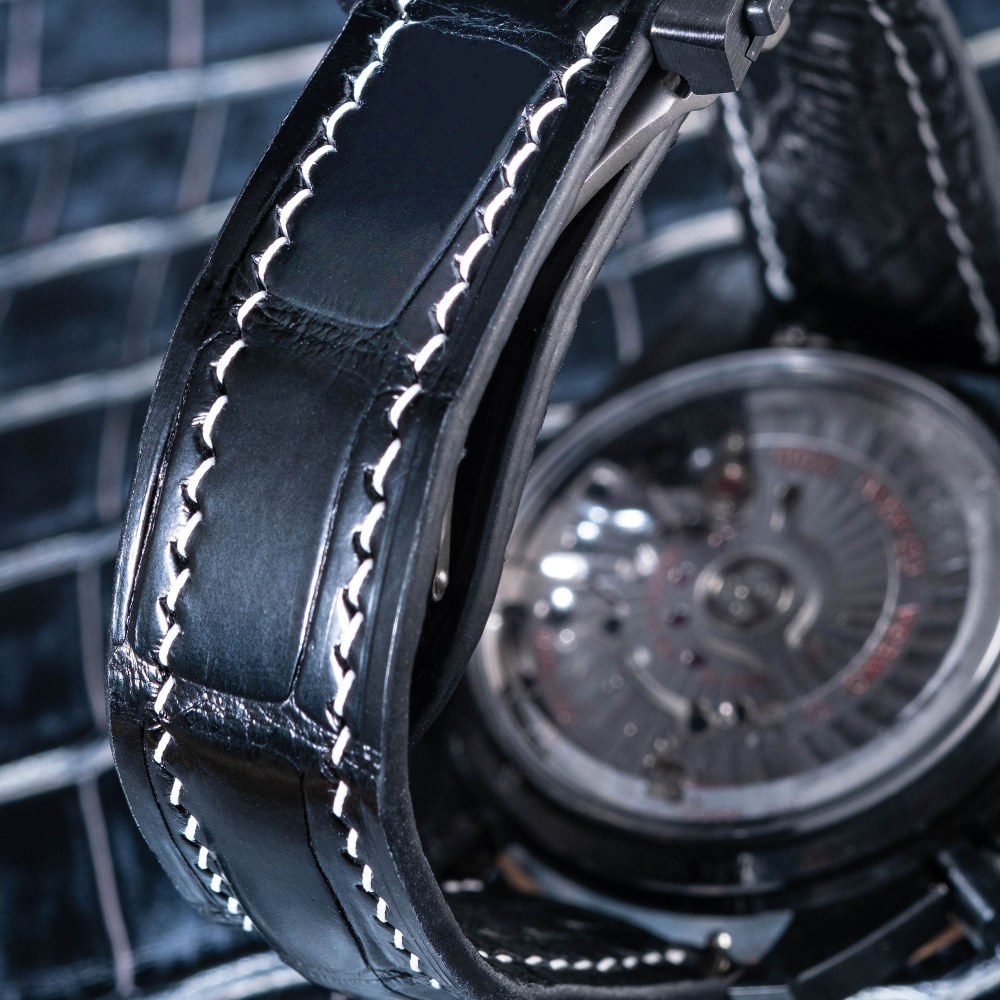 Alligator Leather Strap for Omega Speedmaster