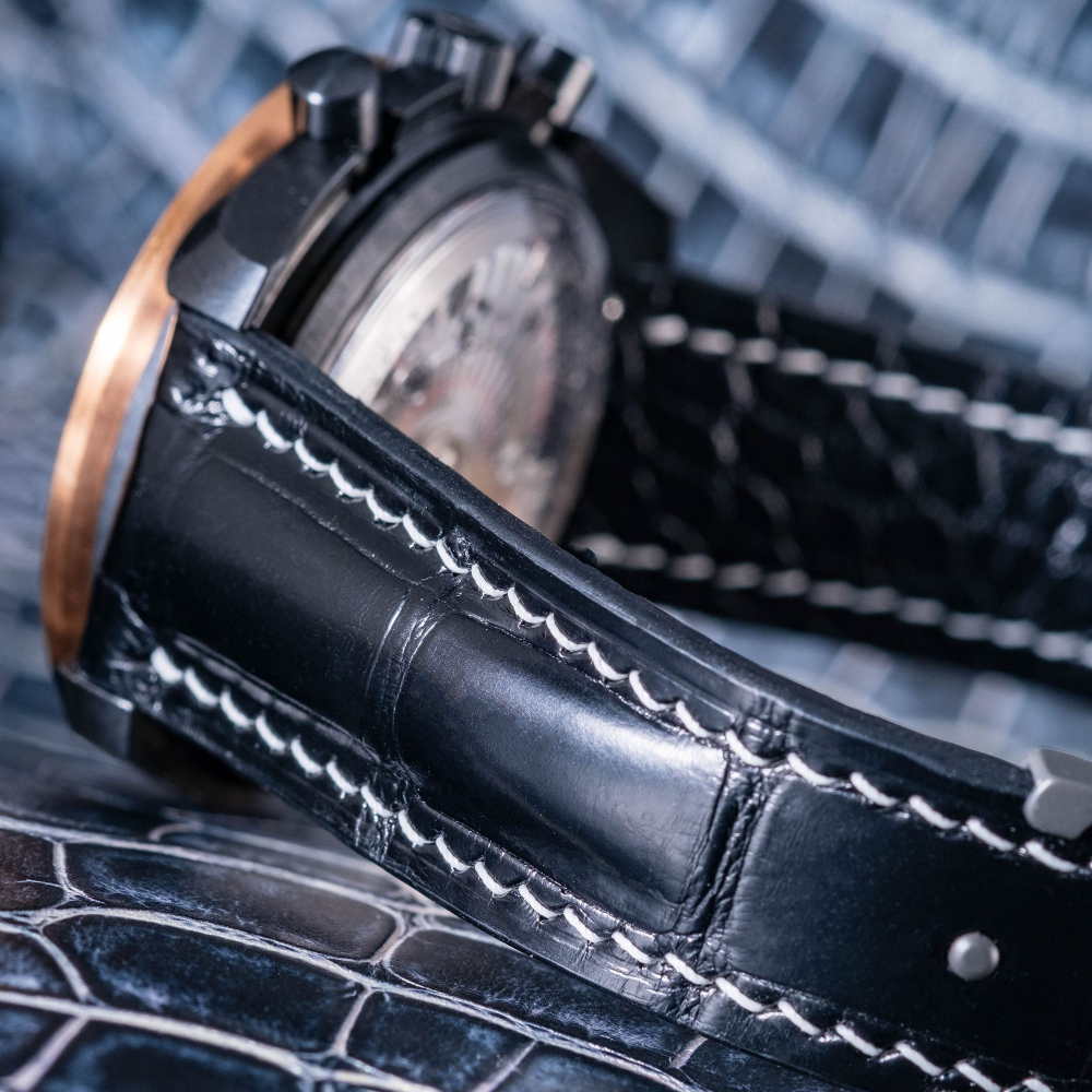 Alligator Leather Strap for Omega Speedmaster