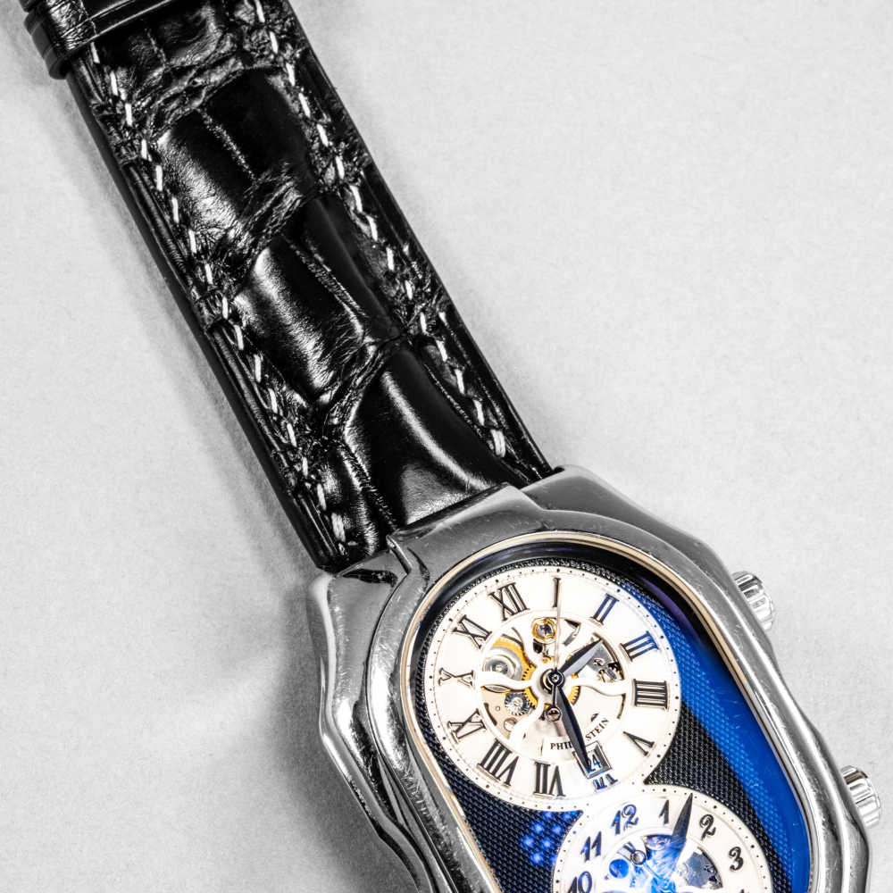 Alligator Leather Strap for Philip Stein