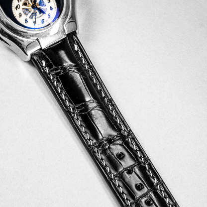Alligator Leather Strap for Philip Stein