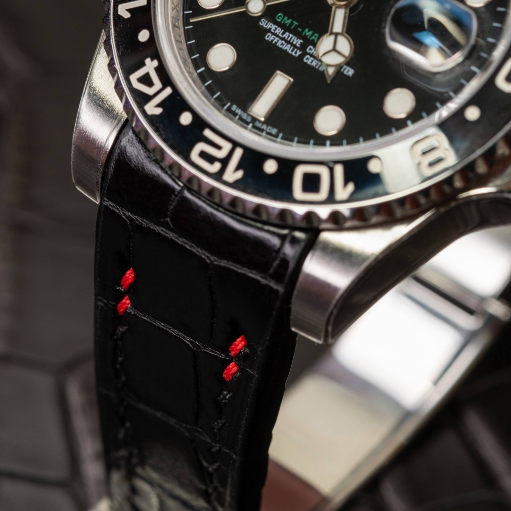 Alligator Leather Strap for Rolex GMT-Master II