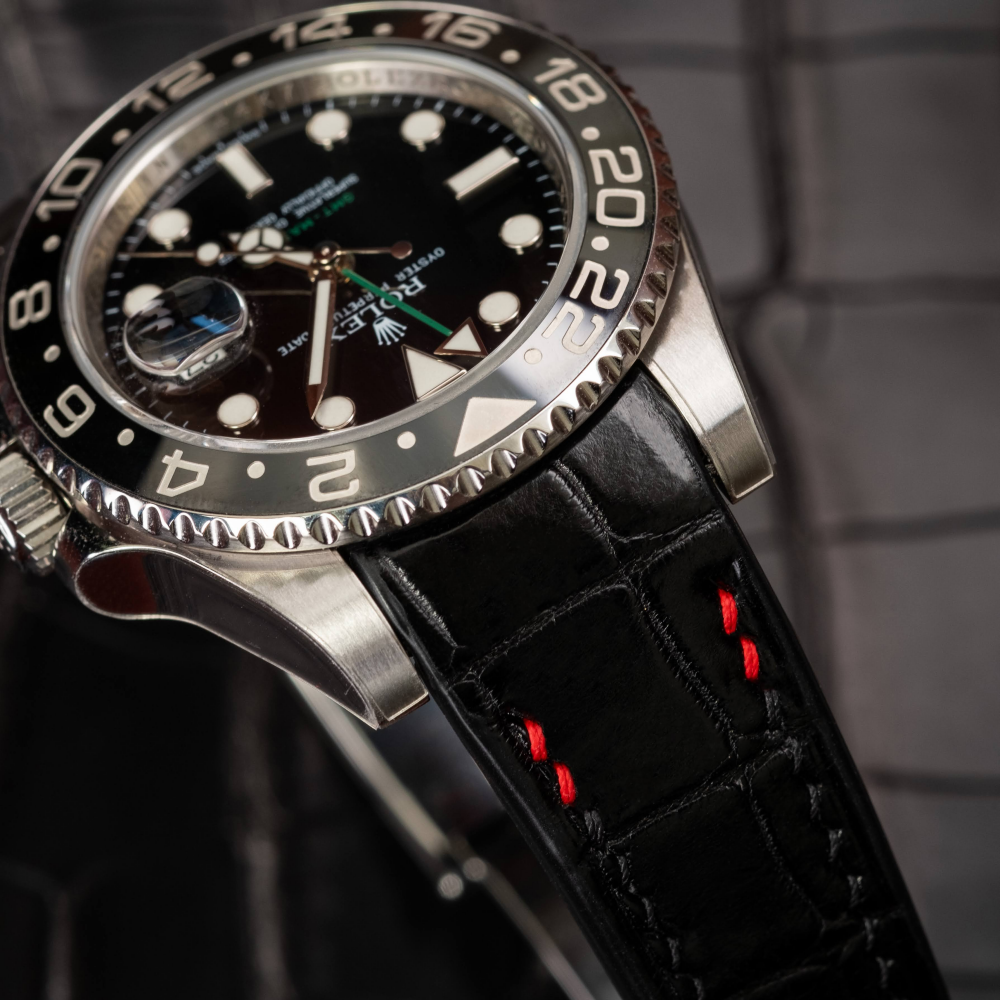 Alligator Leather Strap for Rolex GMT-Master II