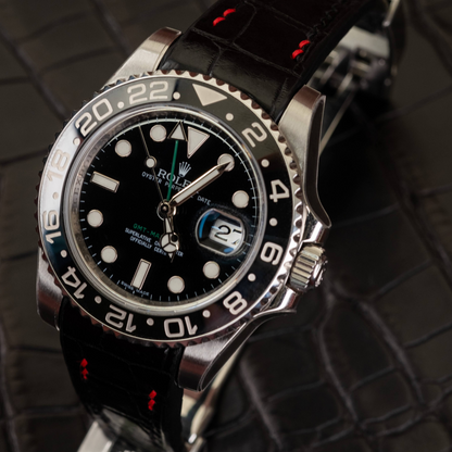 Alligator Leather Strap for Rolex GMT-Master II