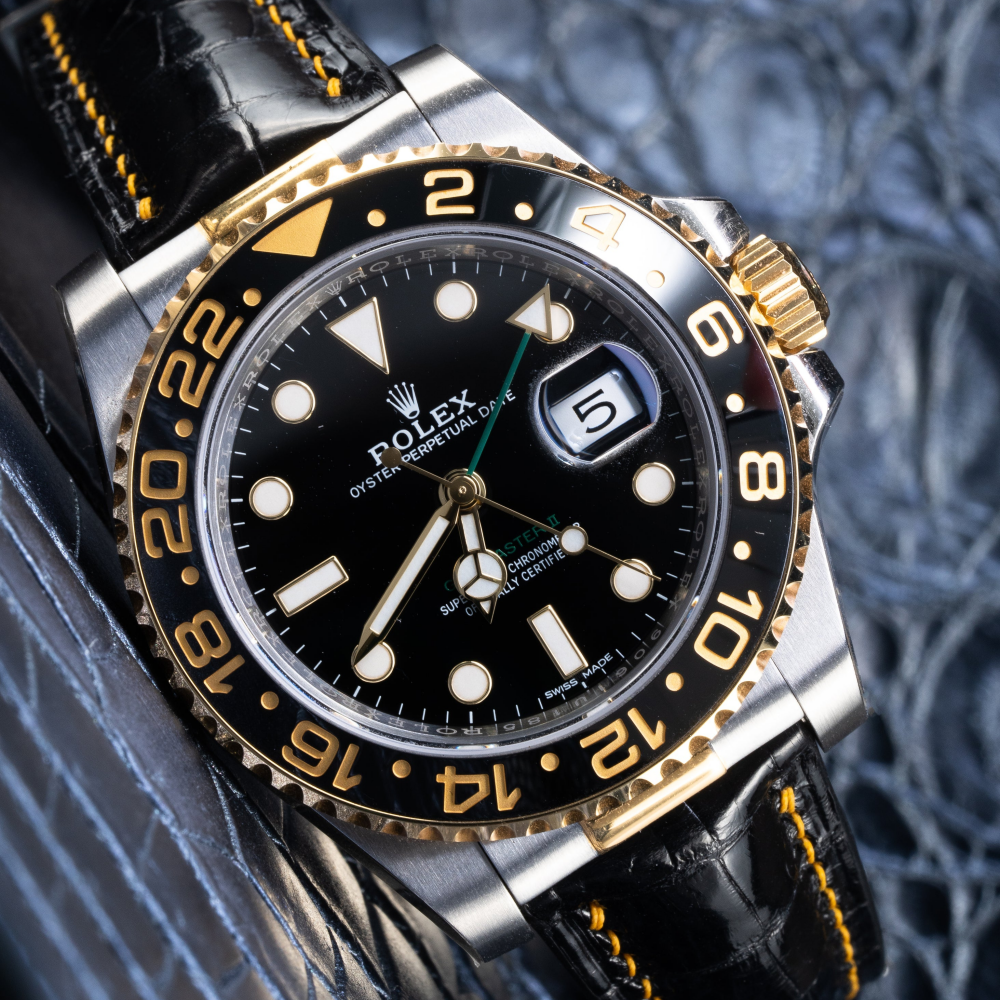 Alligator Leather Strap for Rolex GMT-Master II