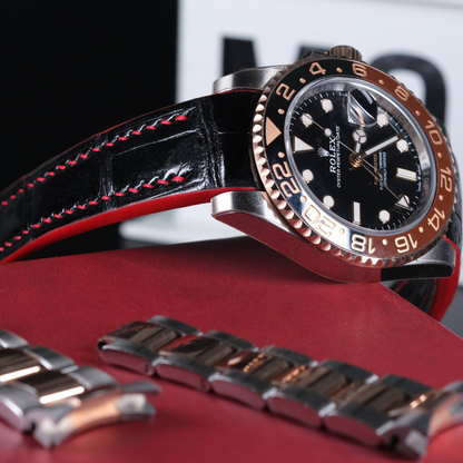 Alligator Leather Strap for Rolex GMT-Master II