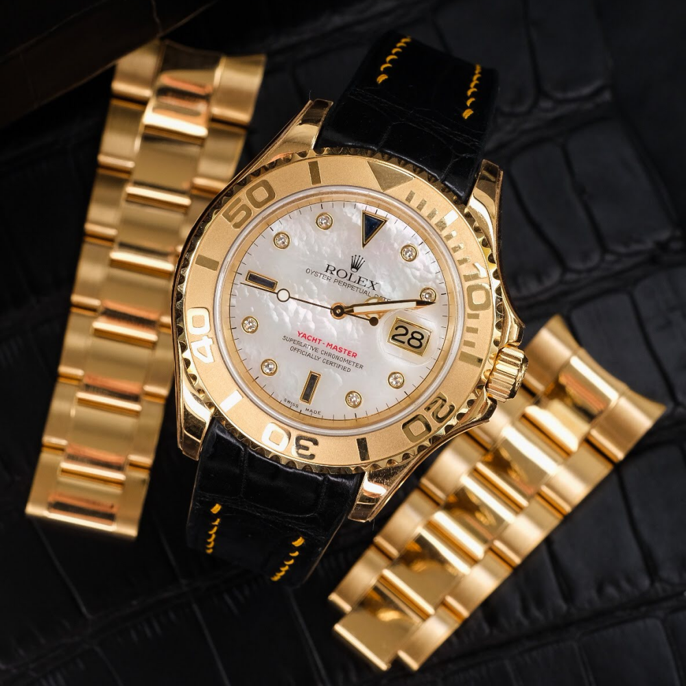 Alligator Leather Strap for Rolex Yacht-Master