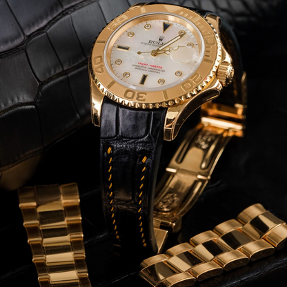 Alligator Leather Strap for Rolex Yacht-Master