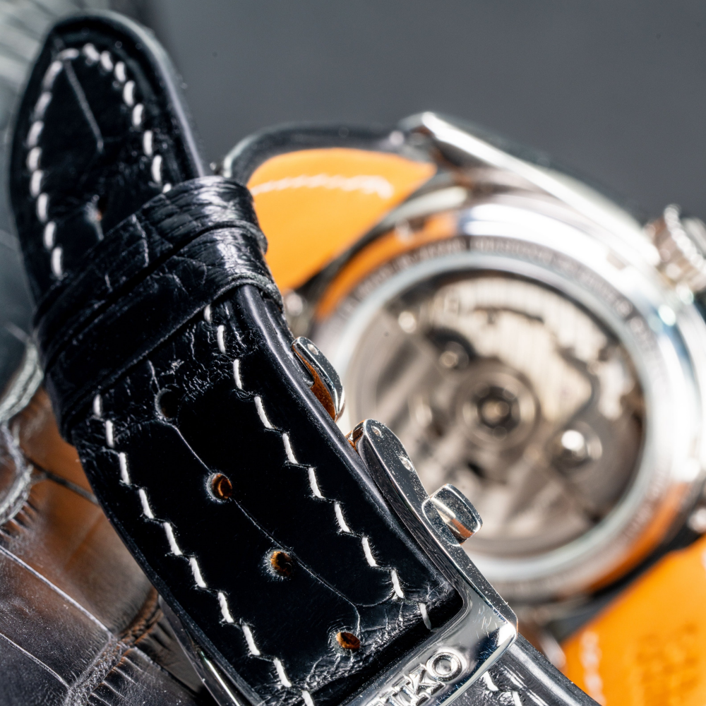 Alligator Leather Strap for Seiko