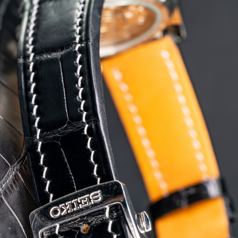 Alligator Leather Strap for Seiko