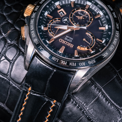 Alligator Leather Strap for Seiko