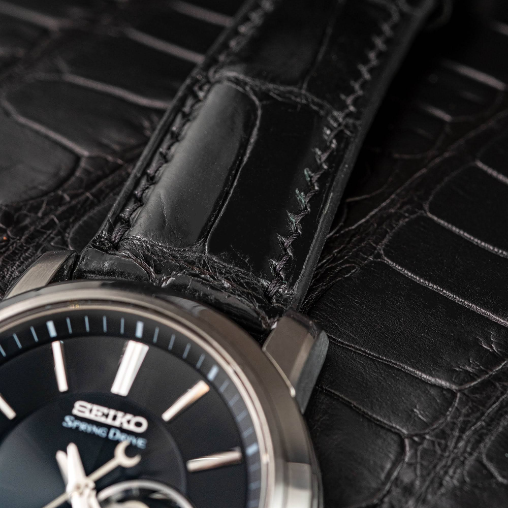 Alligator Leather Strap for Seiko