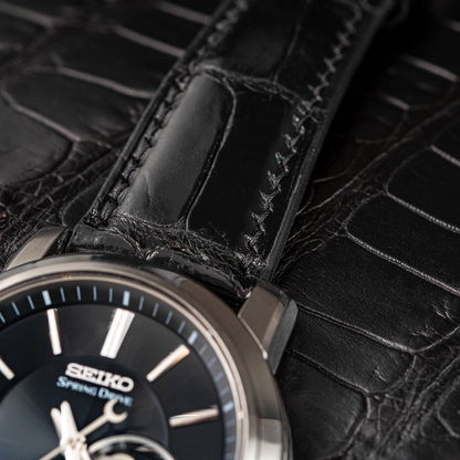 Alligator Leather Strap for Seiko