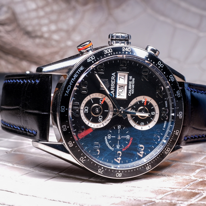 Alligator Leather Strap for Tag Heuer Carrera