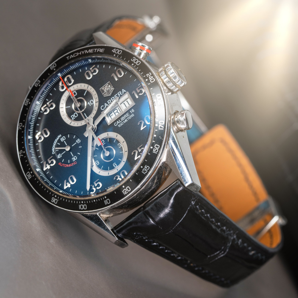 Alligator Leather Strap for Tag Heuer Carrera