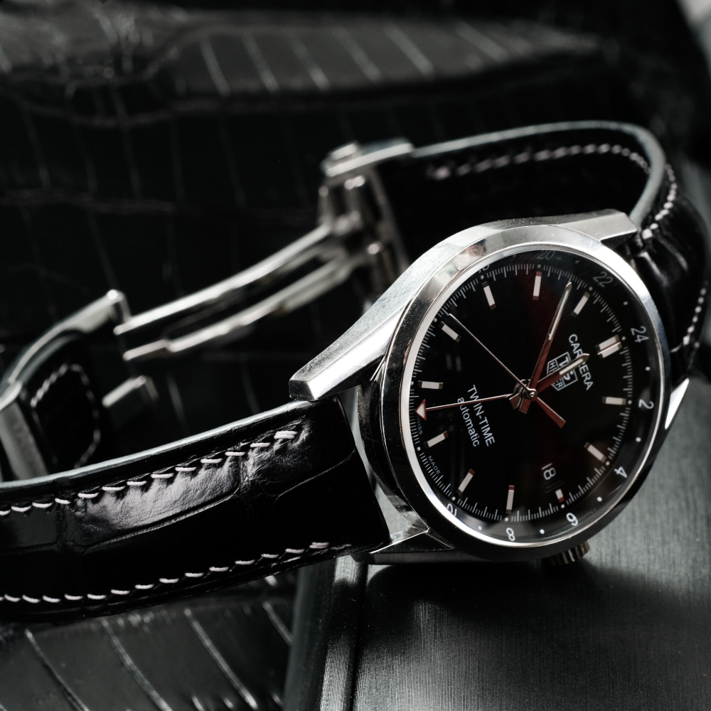 Alligator Leather Strap for Tag Heuer Carrera