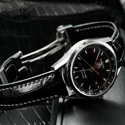 Alligator Leather Strap for Tag Heuer Carrera