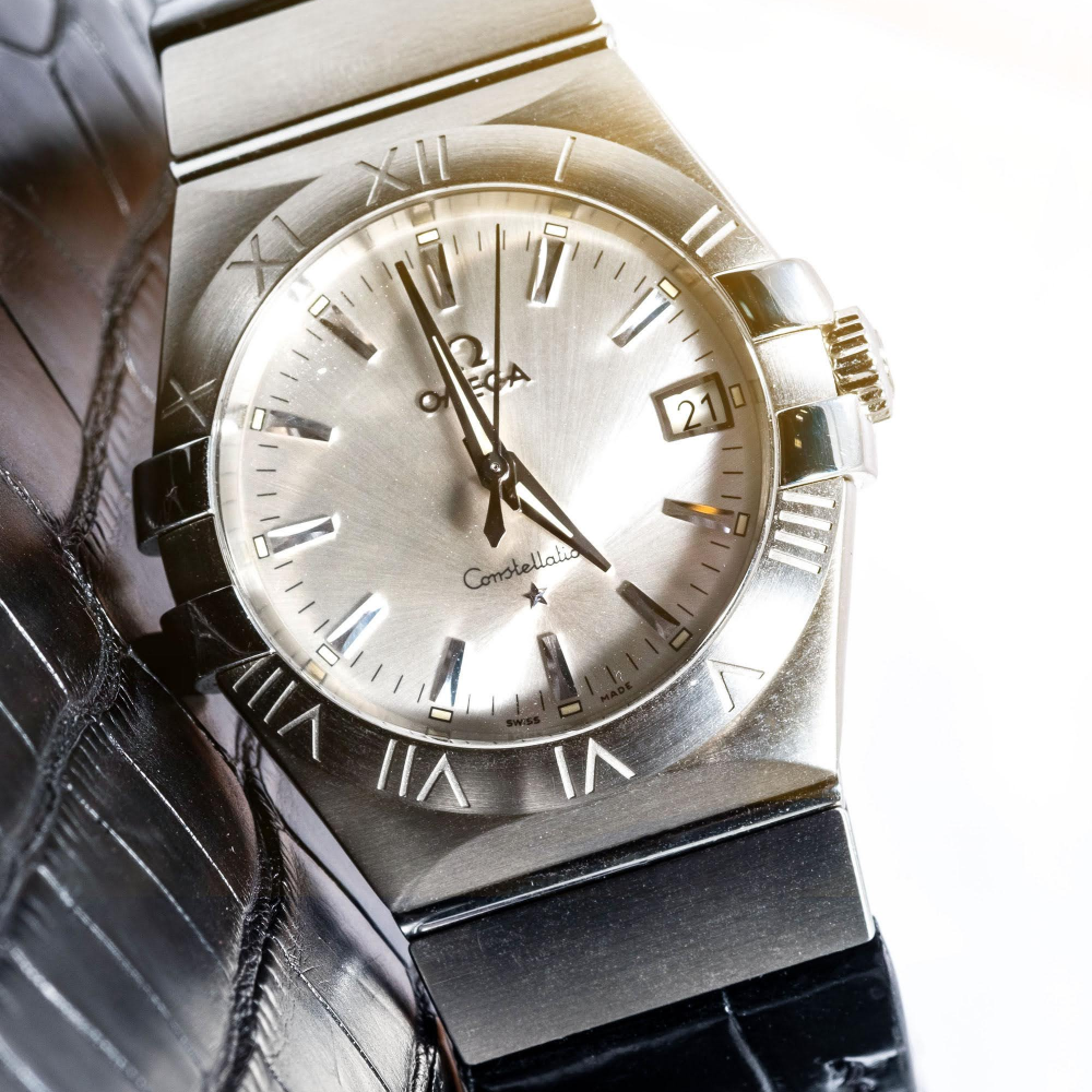 Alligator Leather Strap for Omega Constellation