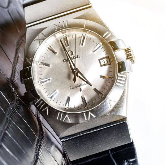 Alligator Leather Strap for Omega Constellation
