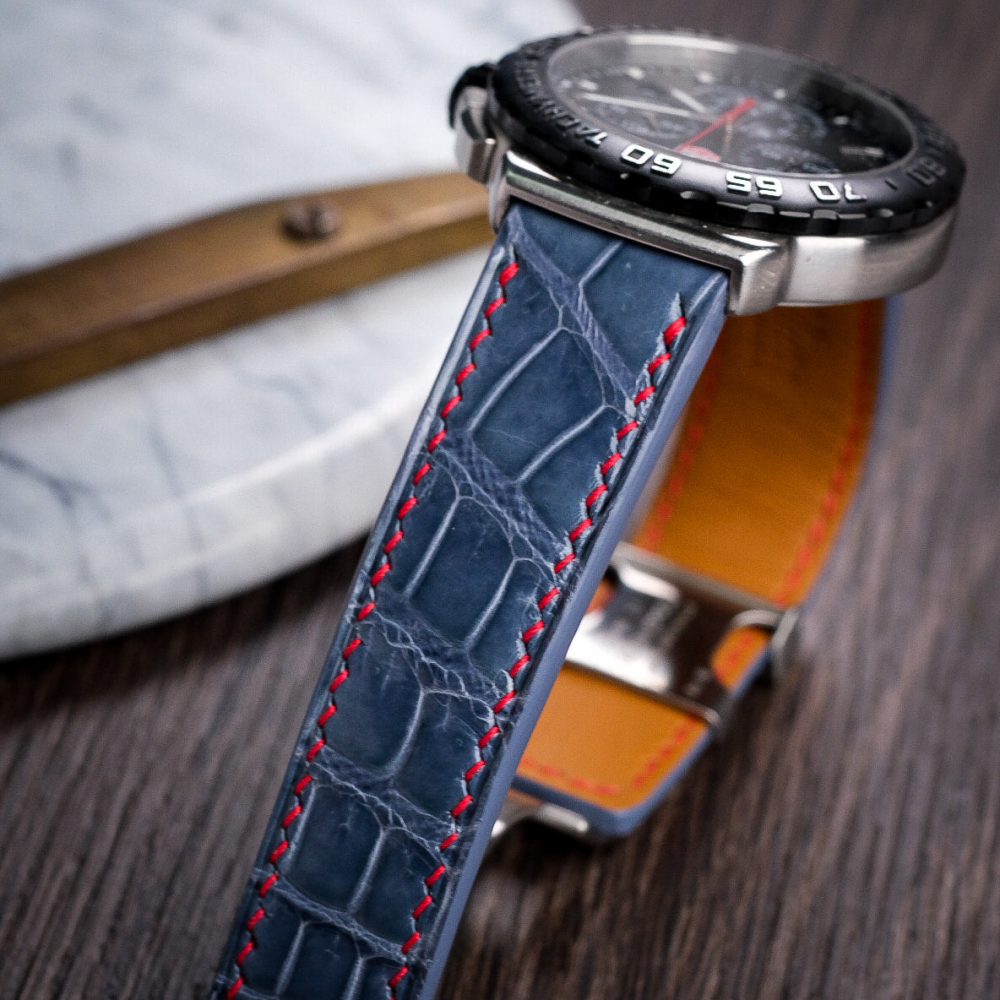 Alligator Leather Strap for Tag Heuer Formula 1