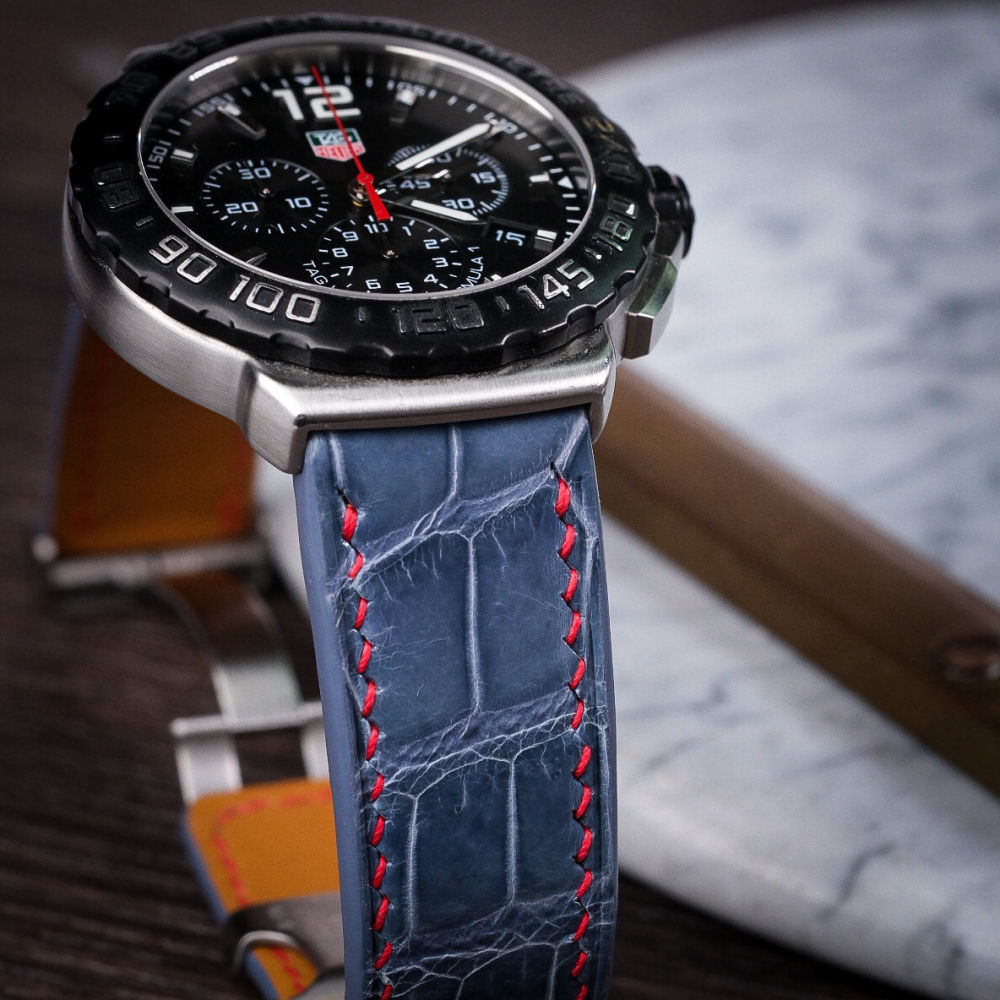 Alligator Leather Strap for Tag Heuer Formula 1