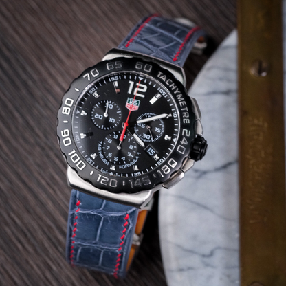 Alligator Leather Strap for Tag Heuer Formula 1