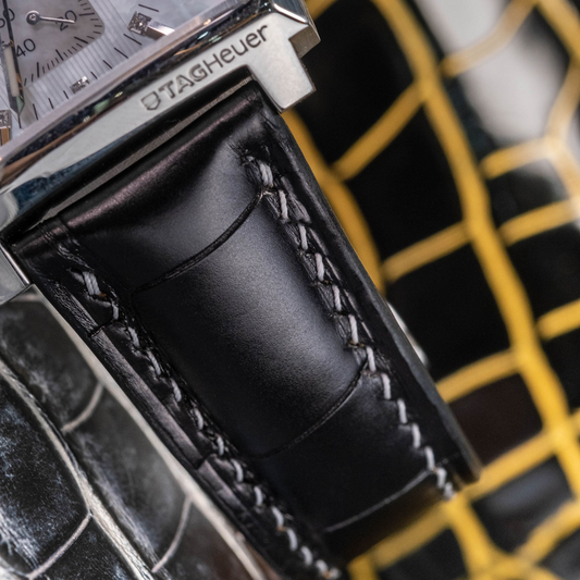 Alligator Leather Strap for Tag Heuer Monaco