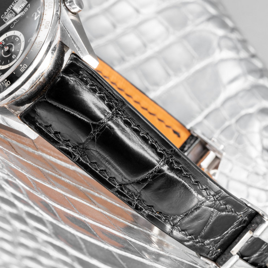 Alligator Leather Strap for Tag Heuer Carrera