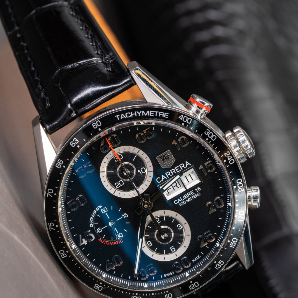 Alligator Leather Strap for Tag Heuer Carrera