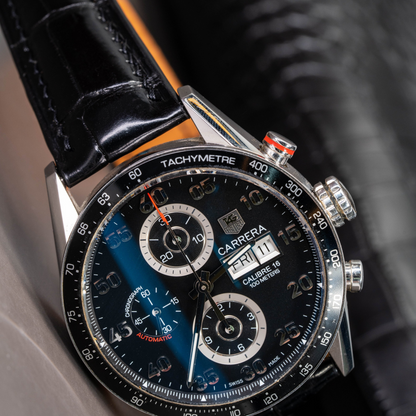 Alligator Leather Strap for Tag Heuer Carrera