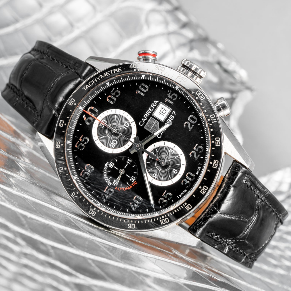 Alligator Leather Strap for Tag Heuer Carrera