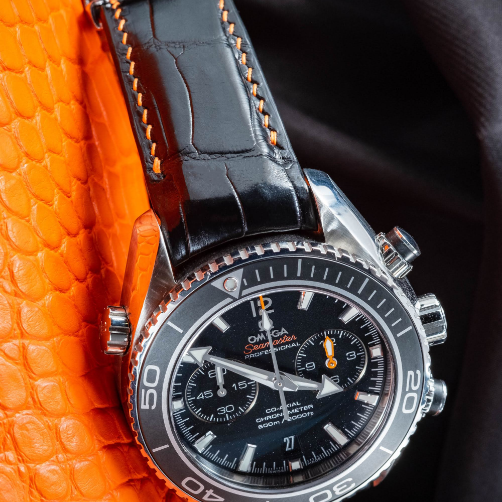 Omega Seamaster Alligator Leather Strap – Handmade Custom Fit