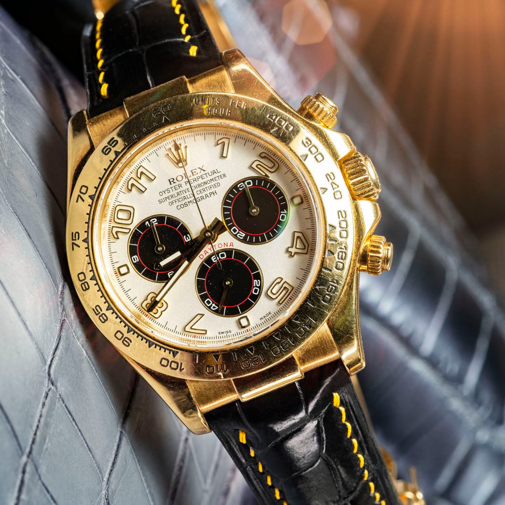 Rolex Daytona Alligator Leather Strap – Deployant Clasp Compatible