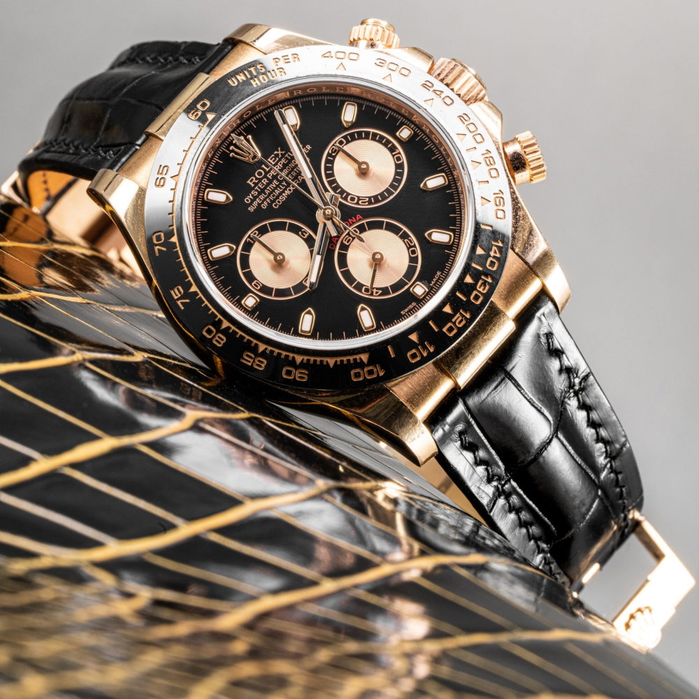 Rolex Daytona Alligator Leather Strap – Deployant Clasp Compatible