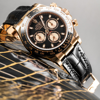 Rolex Daytona Alligator Leather Strap – Deployant Clasp Compatible
