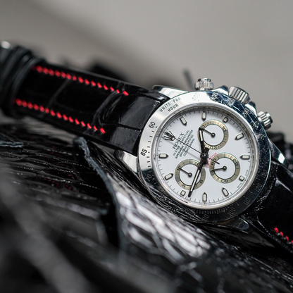 Rolex Daytona Alligator Leather Strap – Deployant Clasp Compatible