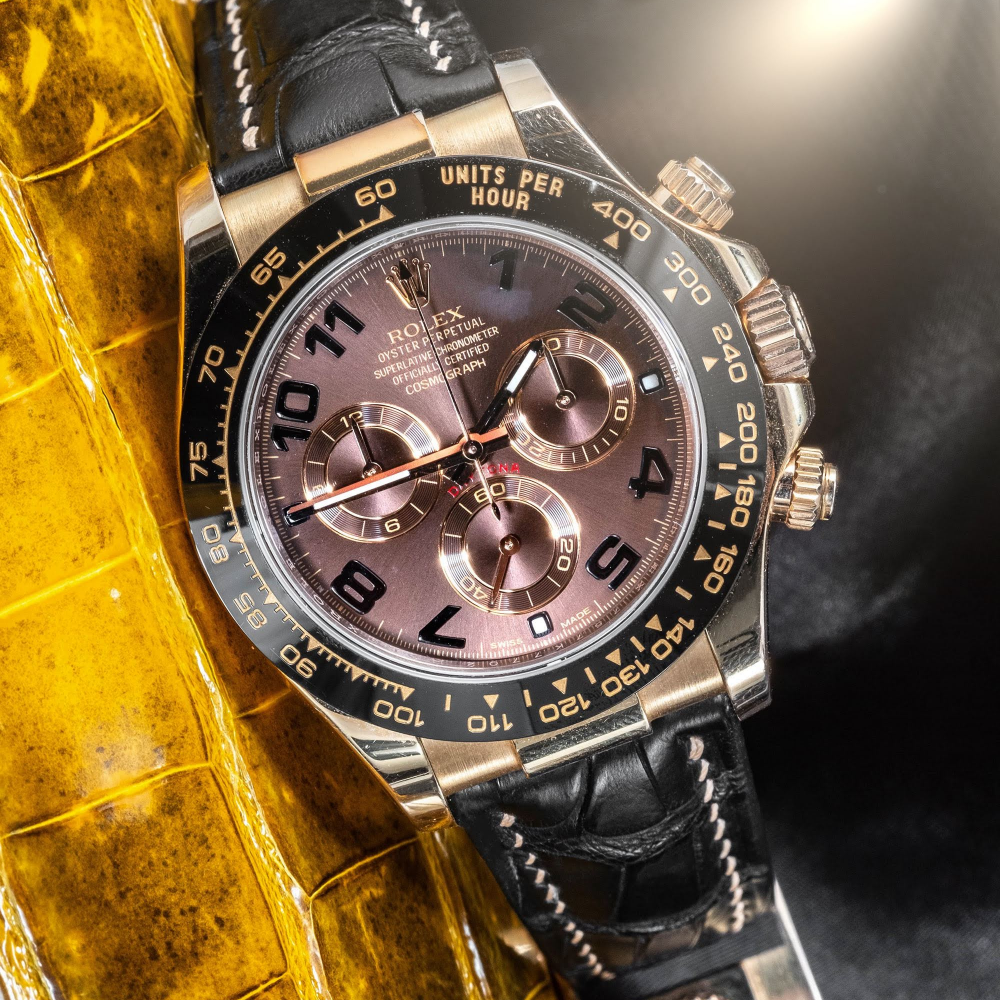 Rolex Daytona Alligator Leather Strap – Deployant Clasp Compatible