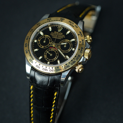 Rolex Daytona Alligator Leather Strap – Deployant Clasp Compatible