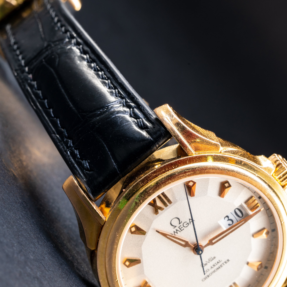 Omega De Ville Alligator Leather Strap