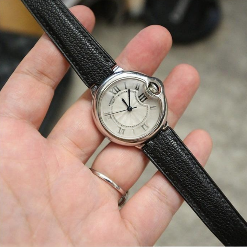 Chevre Leather Strap for Cartier Ballon Bleu