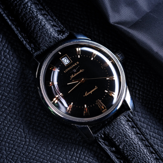 Chevre Leather Strap for Longines Conquest