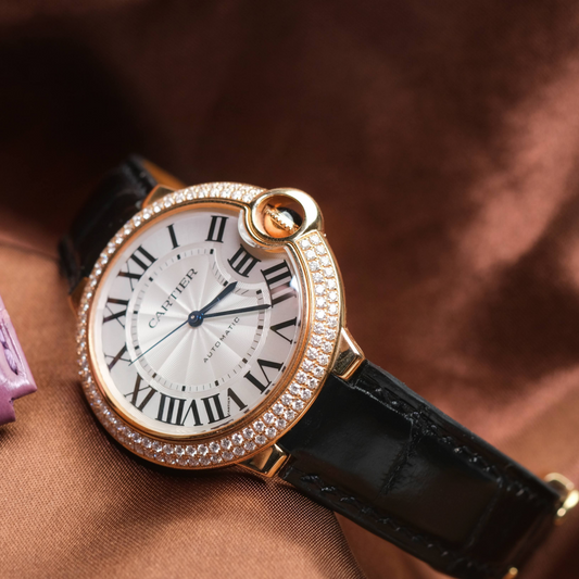 Cartier Ballon Bleu Alligator Leather Strap – Deployant Clasp