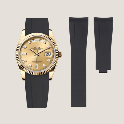 Rolex Day-Date Rubber Strap for Deployant Clasp
