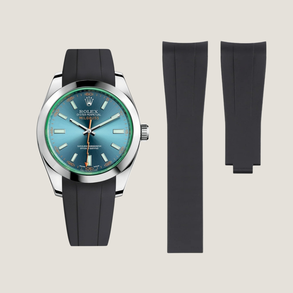 Rolex Milgauss Rubber Strap for Deployant Clasp