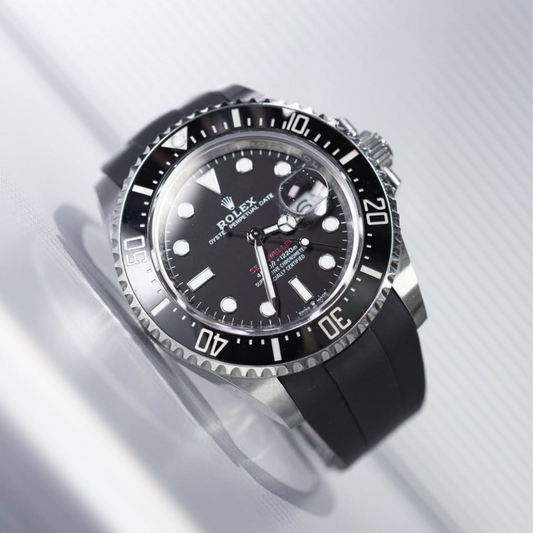 FKM Rubber Strap for Rolex Sea-Dweller Deployant Clasp