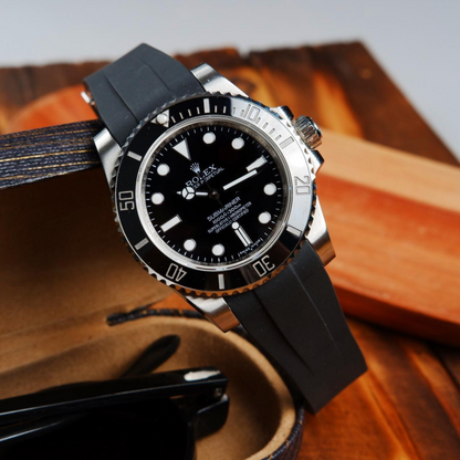 FKM Rubber Strap for Rolex Submariner Deployant Clasp