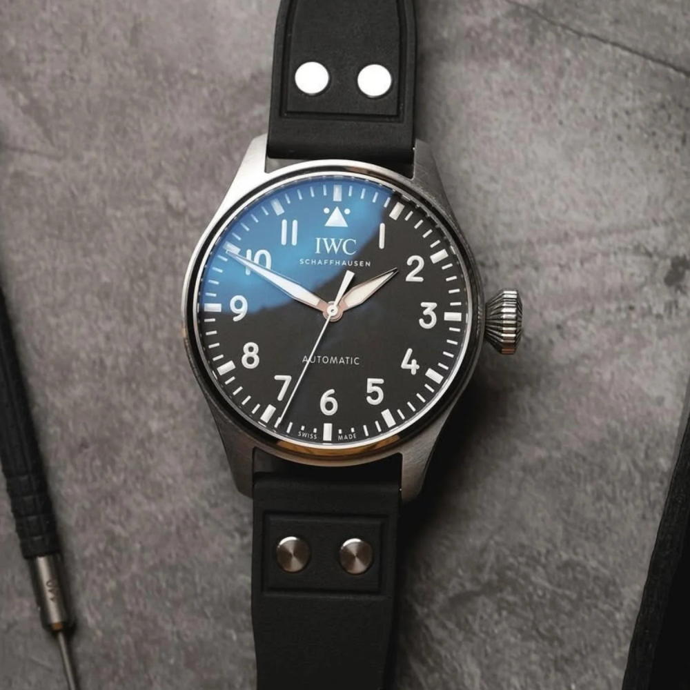 FKM Rubber Strap for IWC with Rivets