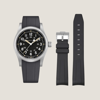 FKM Rubber Strap for Hamilton Khaki Field