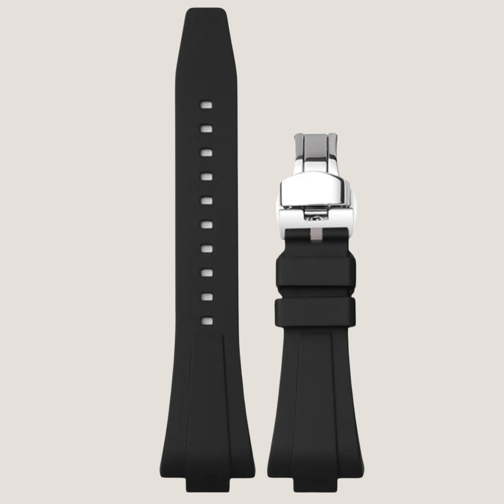 FKM Rubber Strap for Tissot PRX Folding Buckle
