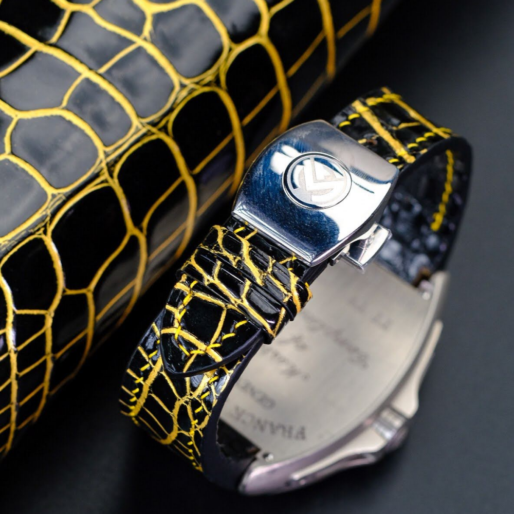 Alligator Leather Strap for Franck Muller Long Island