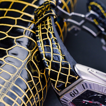 Alligator Leather Strap for Franck Muller Long Island